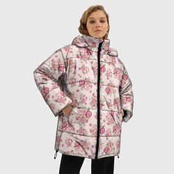Куртка зимняя женская Fashion sweet flower, цвет: 3D-черный — фото 2