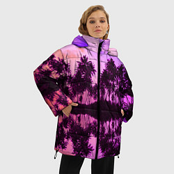Куртка зимняя женская Hawaii dream, цвет: 3D-черный — фото 2