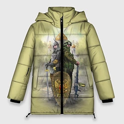 Куртка зимняя женская Имперская русь, цвет: 3D-черный
