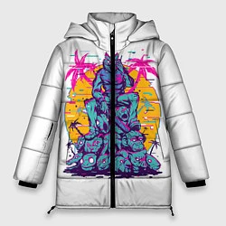Куртка зимняя женская Hotline Miami: Throne, цвет: 3D-светло-серый