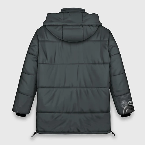 Женская зимняя куртка Скелет Терминатора / 3D-Черный – фото 2