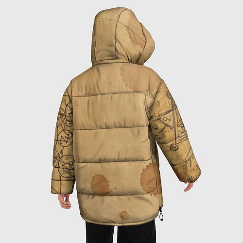 Женская зимняя куртка Дневник алхимика / 3D-Светло-серый – фото 4