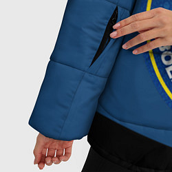 Куртка зимняя женская ВС РФ: Военная разведка, цвет: 3D-черный — фото 2