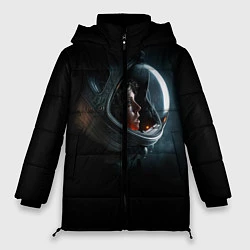 Куртка зимняя женская Aliens Astronaut, цвет: 3D-черный