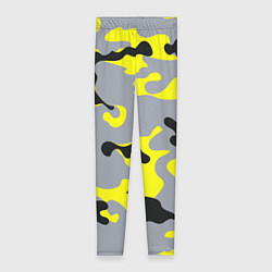 Леггинсы женские Yellow & Grey Camouflage, цвет: 3D-принт