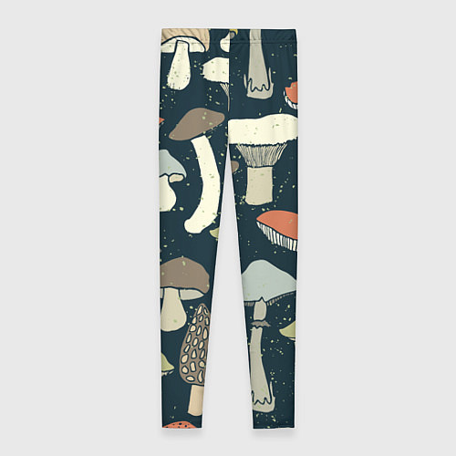 Женские легинсы Грибной лес / 3D-принт – фото 2