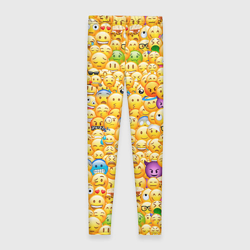 Женские легинсы Смайлики Emoji / 3D-принт – фото 2