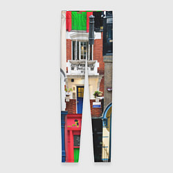 Леггинсы женские London doors цифровой коллаж, цвет: 3D-принт