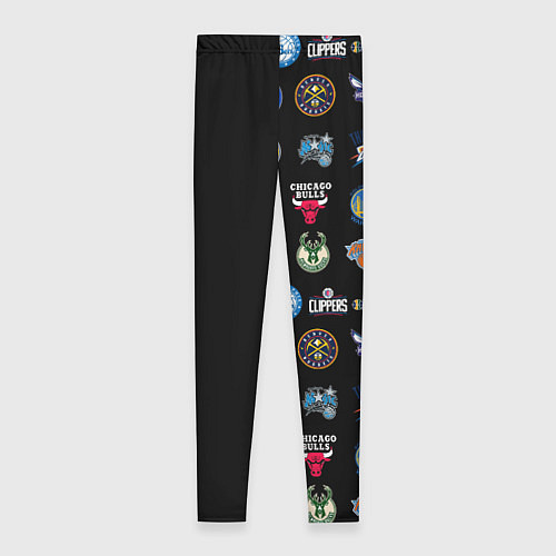 Женские легинсы NBA Team Logos 2 / 3D-принт – фото 2