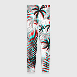 Леггинсы женские ПАЛЬМЫ TROPICAL GLITCH, цвет: 3D-принт