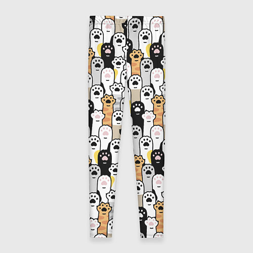 Женские легинсы ЛАПКИ / 3D-принт – фото 2