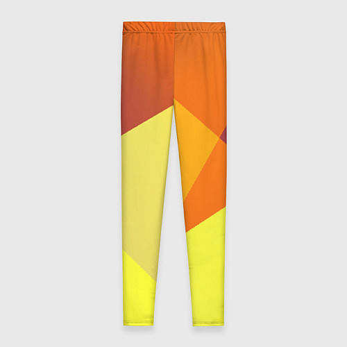 Женские легинсы Оранжевые углы / 3D-принт – фото 2