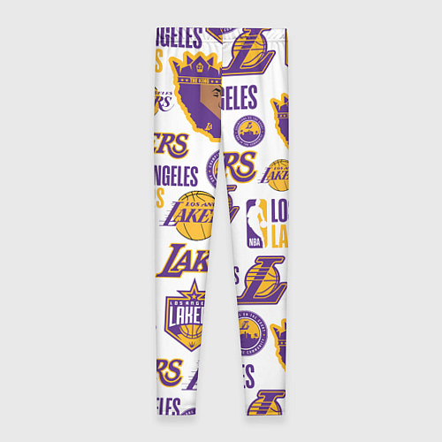 Женские легинсы LAKERS LOGO / 3D-принт – фото 2