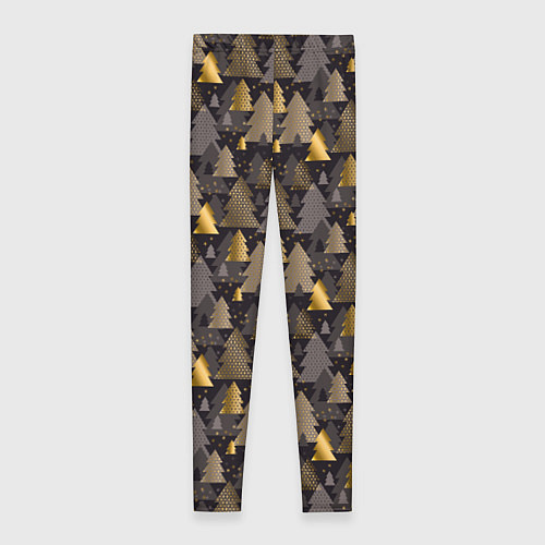 Женские легинсы Ёлочки / 3D-принт – фото 2
