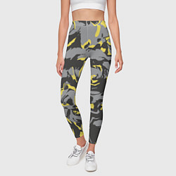 Леггинсы женские Камень, золото, кара, цвет: 3D-принт — фото 2