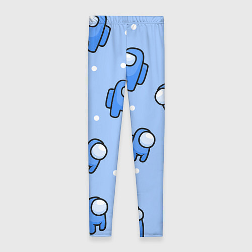 Женские легинсы Among Us - Синий цвет / 3D-принт – фото 2