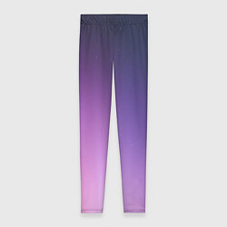 Леггинсы женские Северное сияние фиолетовый, цвет: 3D-принт