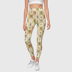 Леггинсы женские Музыкант, цвет: 3D-принт — фото 2