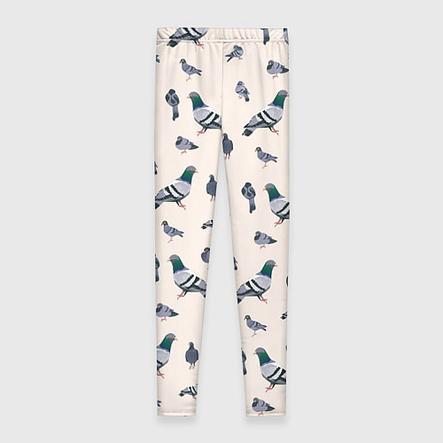 Женские легинсы Голуби / 3D-принт – фото 2