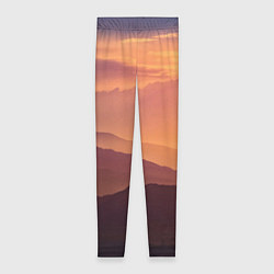 Женские легинсы Закат в горах