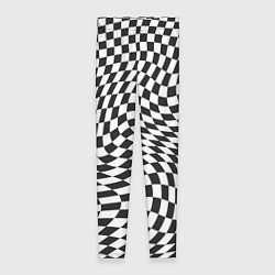Леггинсы женские Черно-белая клетка Black and white squares, цвет: 3D-принт