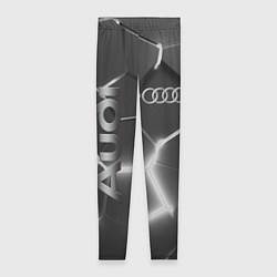 Женские легинсы AUDI GREY 3D ПЛИТЫ