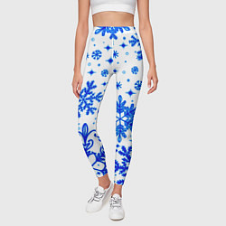 Леггинсы женские Белая Зима, цвет: 3D-принт — фото 2