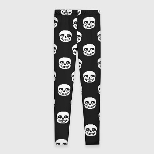 Женские легинсы UNDERTALE SANS SKULL FACE PATTERN УЗОР / 3D-принт – фото 2