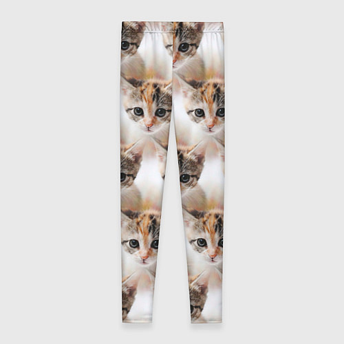 Женские легинсы Маленький котенок паттерн / 3D-принт – фото 2