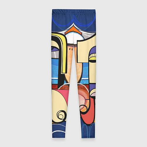 Женские легинсы Глазки - арт / 3D-принт – фото 2