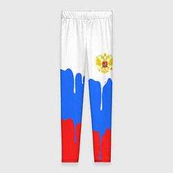 Леггинсы женские Флаг герб russia, цвет: 3D-принт