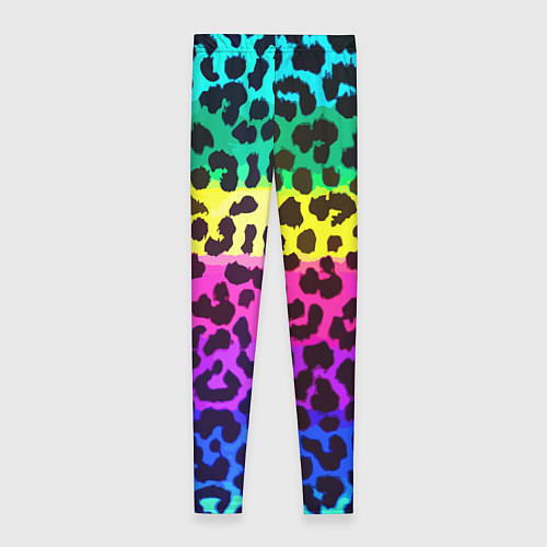 Женские легинсы Leopard Pattern Neon / 3D-принт – фото 2