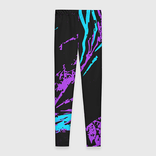 Женские легинсы Berserk bleck mask neon / 3D-принт – фото 2