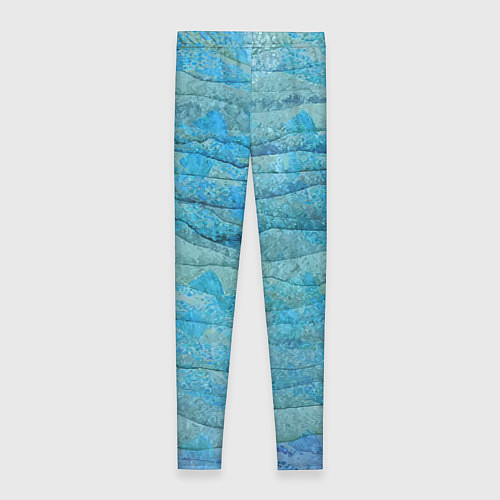 Женские легинсы Abstract pattern Waves Абстрактный паттерн Волны / 3D-принт – фото 2