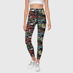 Леггинсы женские LEGENDARY ROCK BANDS, цвет: 3D-принт — фото 2