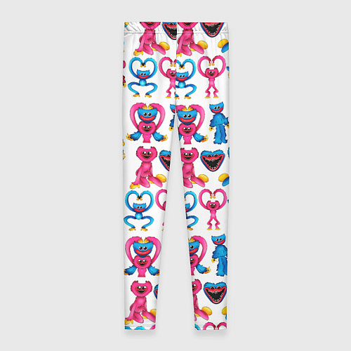 Женские легинсы POPPY PLAYTIME HAGGY WAGGY AND KISSY MISSY PATTERN / 3D-принт – фото 2