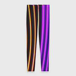 Леггинсы женские Неоновые линейные фонари - Фиолетовый, цвет: 3D-принт
