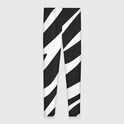 Женские легинсы Анималистичный рисунок зебра / 3D-принт – фото 2