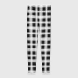 Леггинсы женские Black and white tartan check, цвет: 3D-принт