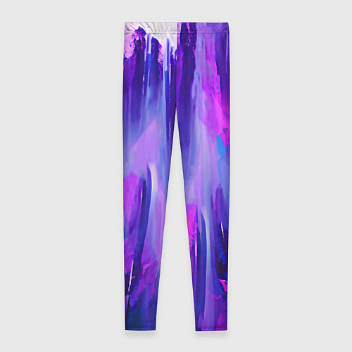 Женские легинсы Purple splashes / 3D-принт – фото 2