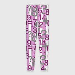 Женские легинсы Бело-розовый узор Арифметика