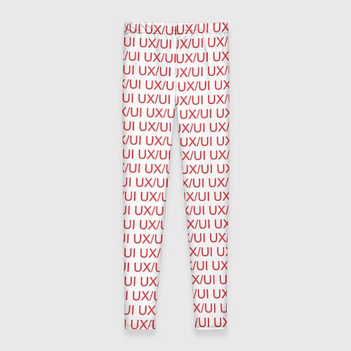 Женские легинсы UXUI red / 3D-принт – фото 2