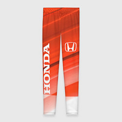 Леггинсы женские Хонда - Красно-белая абстракция, цвет: 3D-принт