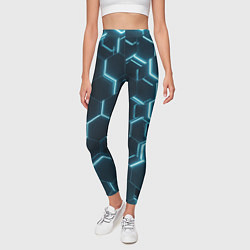 Леггинсы женские Сияние сот, цвет: 3D-принт — фото 2