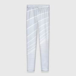 Женские легинсы Серый фон и белые линии