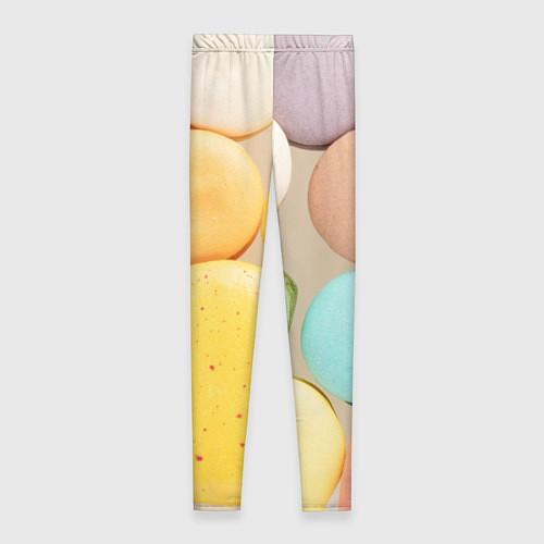 Женские легинсы Разноцветные пирожные Макарон / 3D-принт – фото 2