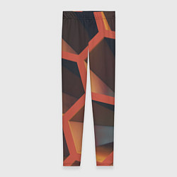 Леггинсы женские Абстрактные шестигранные фигуры, цвет: 3D-принт
