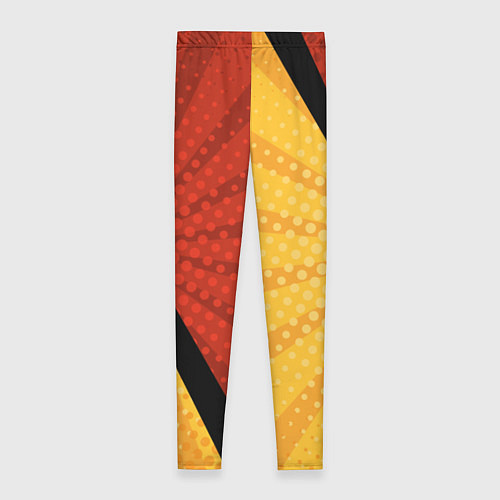 Женские легинсы Желтая красная молния / 3D-принт – фото 2