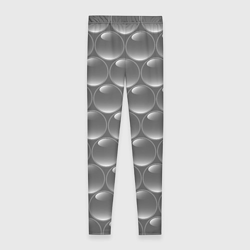 Женские легинсы Абстрактное множество серых металлических шаров / 3D-принт – фото 2