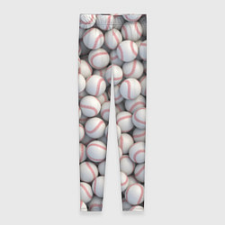Леггинсы женские Бейсбольные мячи, цвет: 3D-принт
